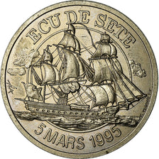 France, Medal, Euros des Villes, Ecu de Sète, 1995, MS(63), Nickel