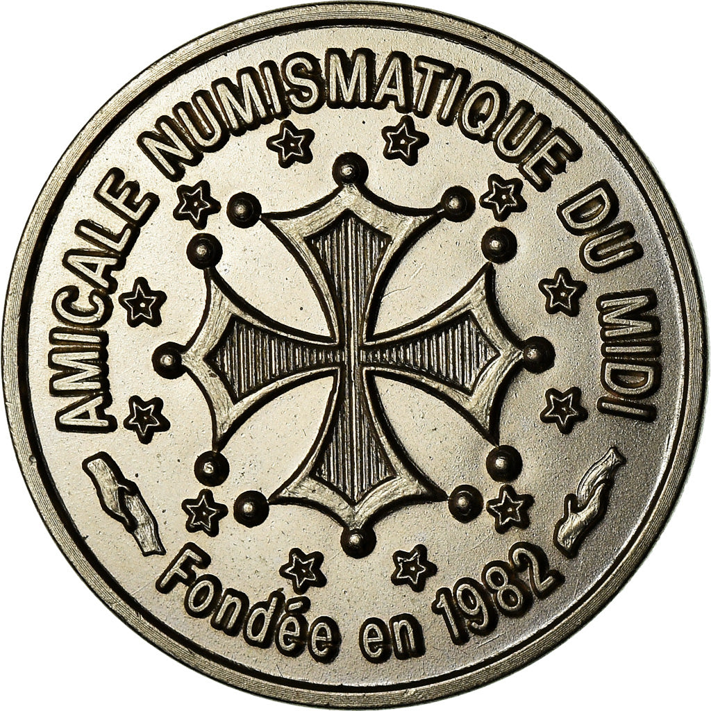 France, Medal, Euros des Villes, Ecu de Sète, 1995, MS(63), Nickel
