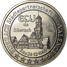 France, Medal, Euros des Villes, Ecu de Biberach, 1995, MS(63), Nickel