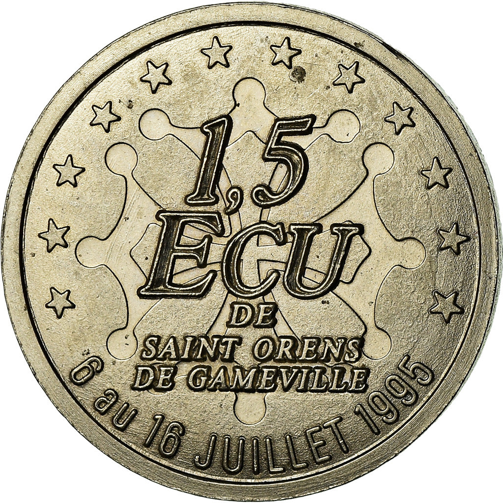 França, Medal, Euros des Villes, 1.5 Ecu de Saint-Orens de Gameville, 1995