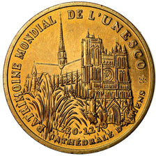France, Medal, 1 Ecu d'Amiens, Cathédrale, 1994, MS(64), Copper