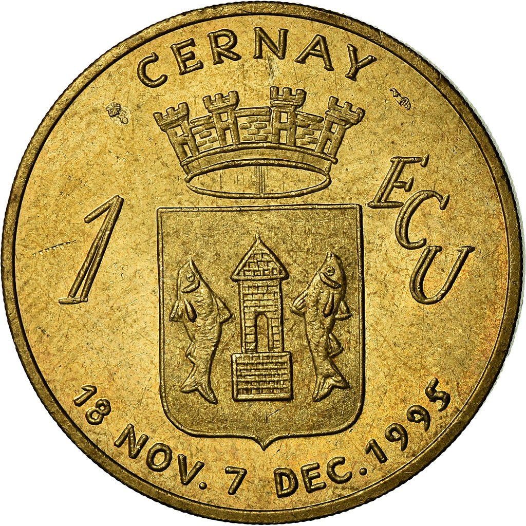 Frankrijk, Medaille, Euros des Villes, 1 Ecu de Cernay, 1995, UNC-