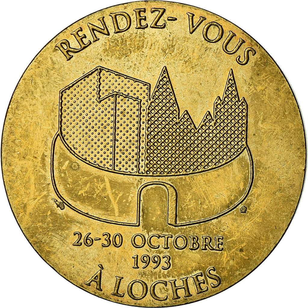 France, Médaille, Euros des Villes, Ecu de Loches, 1993, SPL+