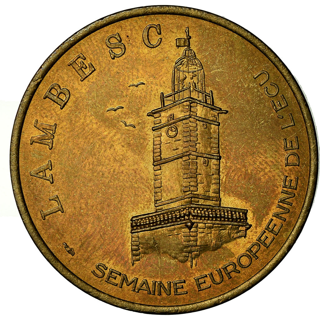 France, Medal, Euros des Villes, Ecu de Lambesc, 1993, MS(63)
