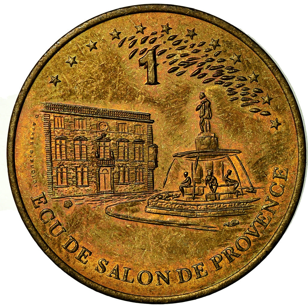 Francia, medaglia, Euros des Villes, 1 Ecu de Salon de Provence, 1995, SPL