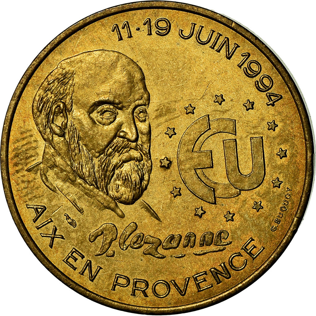 France, Medal, Euros des Villes, Ecu Aix-en-Provence, 1994, MS(63)