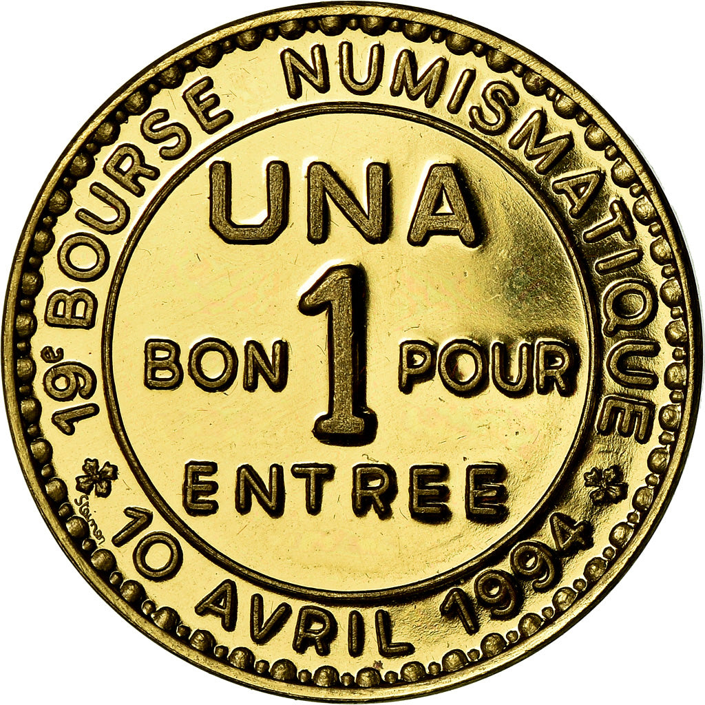 France, Medal, 19ème Bourse Numismatique de Strasbourg, 1994, MS(60-62)