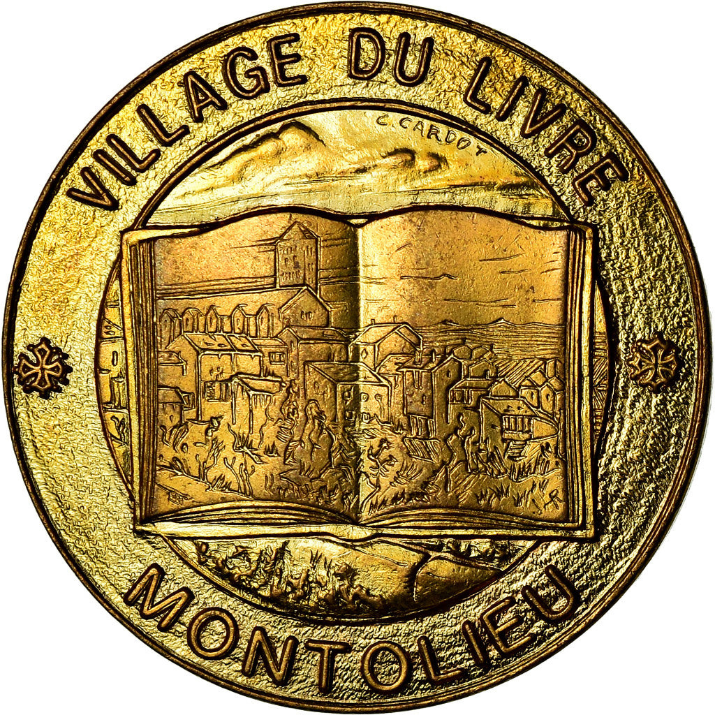 Francja, Token, Euros des Villes, 1.5 Ecu de Montolieu, 1995, MS(63)