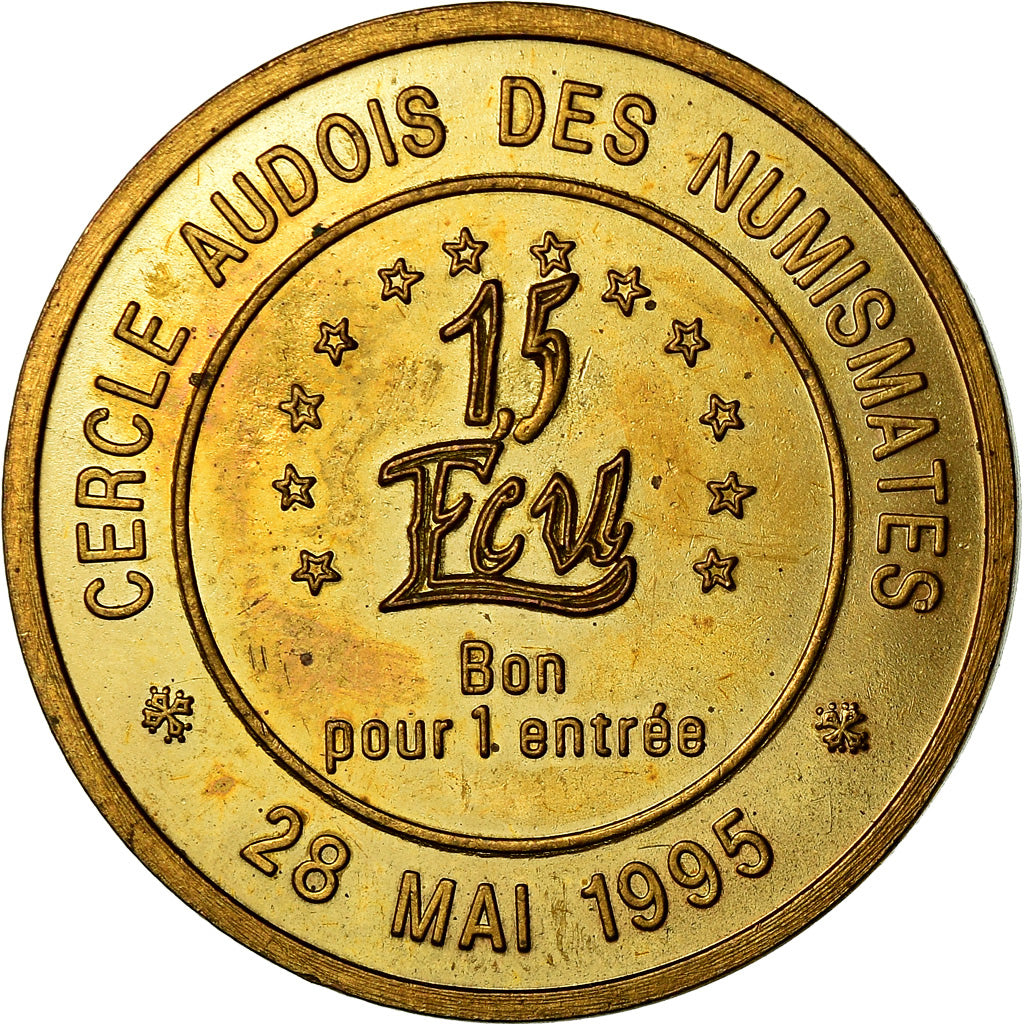 Francja, Token, Euros des Villes, 1.5 Ecu de Montolieu, 1995, MS(63)