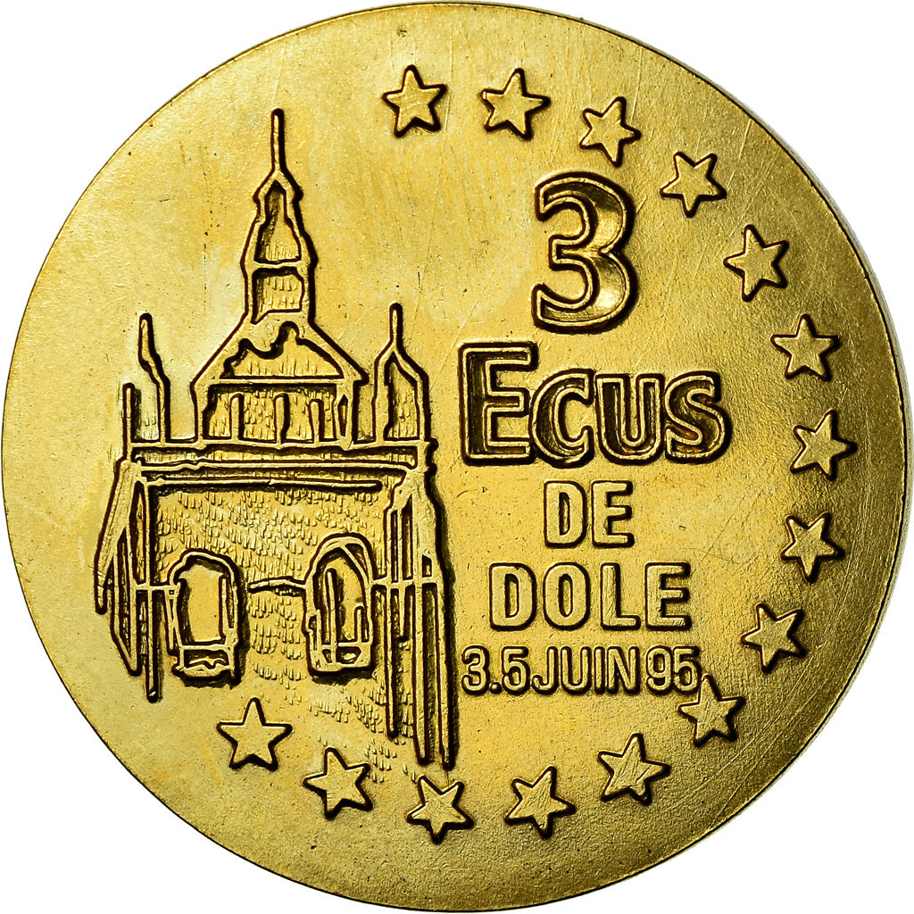 Francja, Token, Euros des Villes, 3 Ecu de Dôle, 1995, MS(65-70)