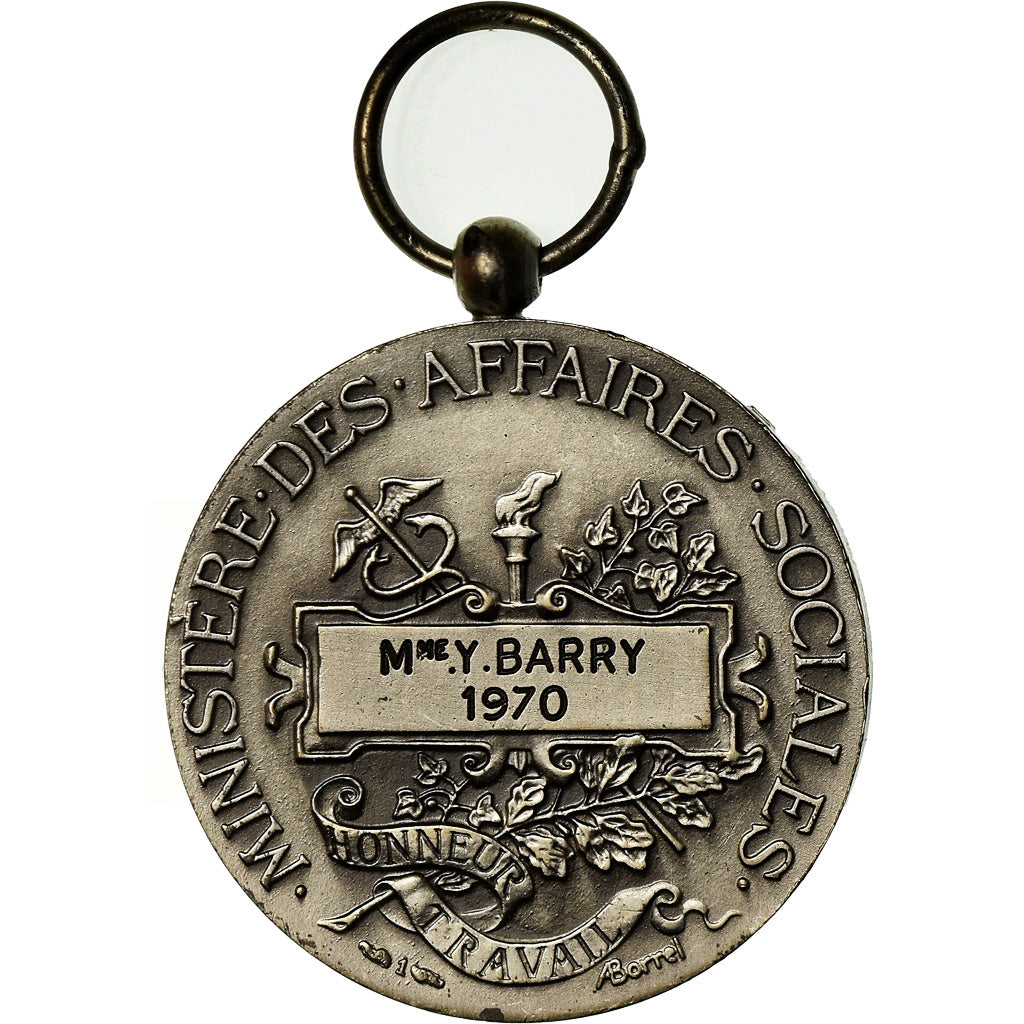 Francja, Ministère des Affaires Sociales, Medal, 1970, Doskonała jakość