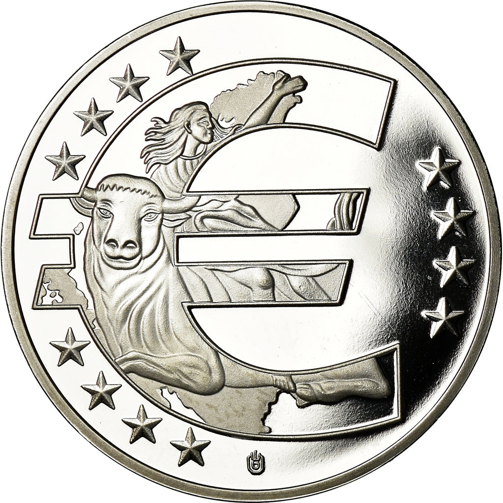 Frankrijk, Medaille, 10 Ans de l'Euro, Monaco, Politics, Society, War, FDC
