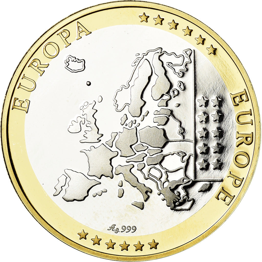 France, Medal, Europe, République Française, MS(65-70), Silver