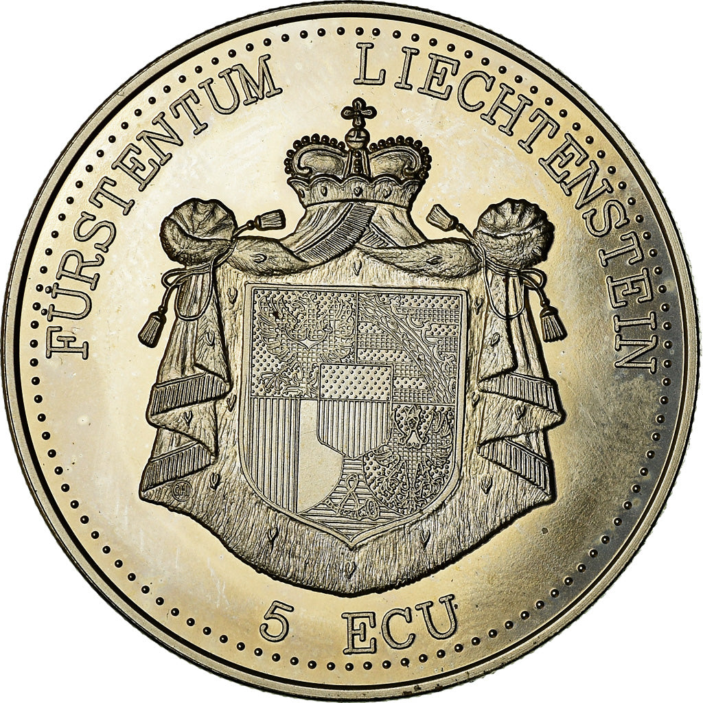 Liechtenstein, Jeton, 5 Ecu, Fürstentum, 1995, SPL, Copper-nickel