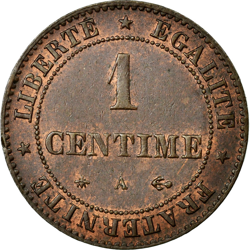 Münze, Frankreich, Cérès, Centime, 1874, Paris, VZ+, Bronze, KM:826.1