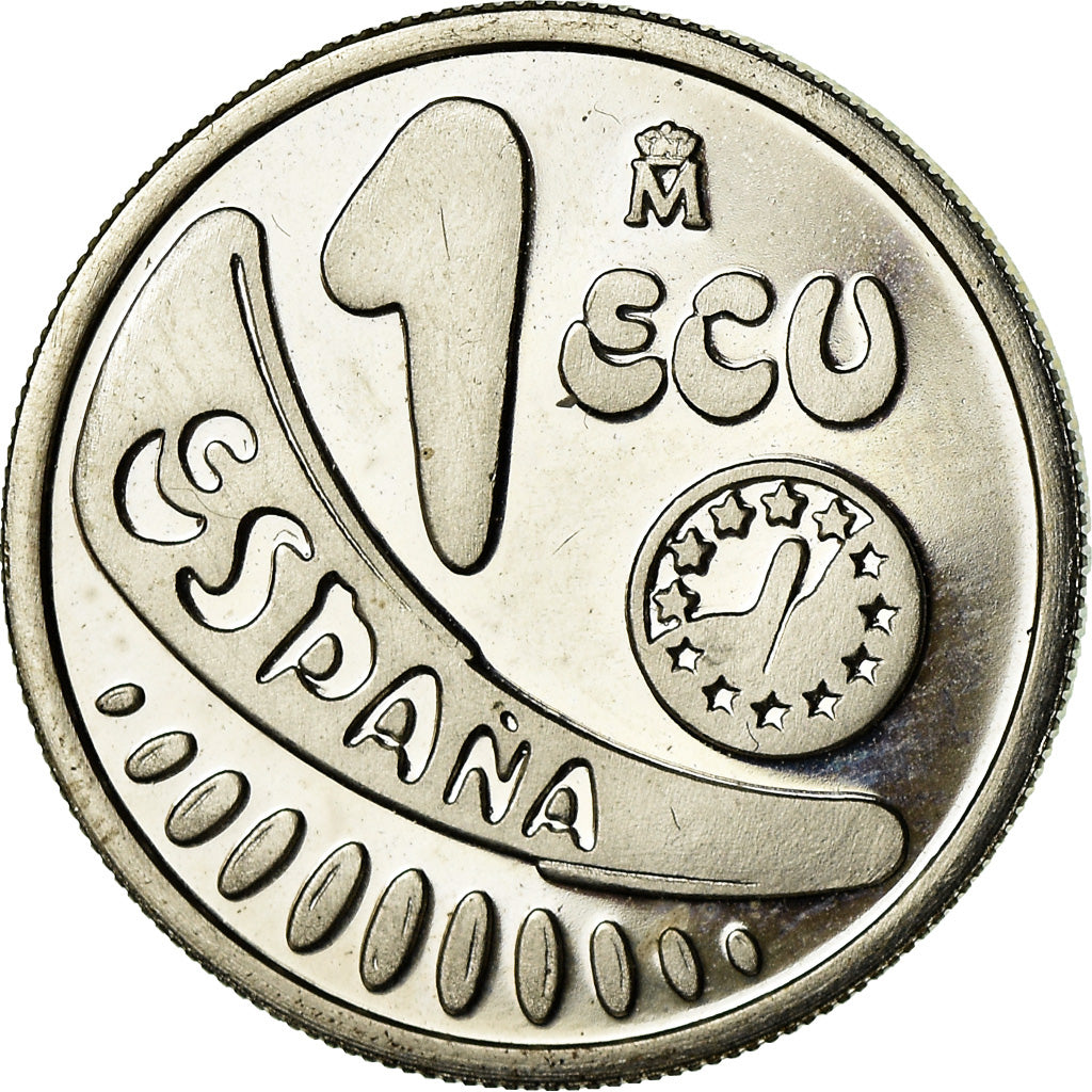 Spain, Token, Ecu Europa, 1989, MS(65-70), Copper-nickel