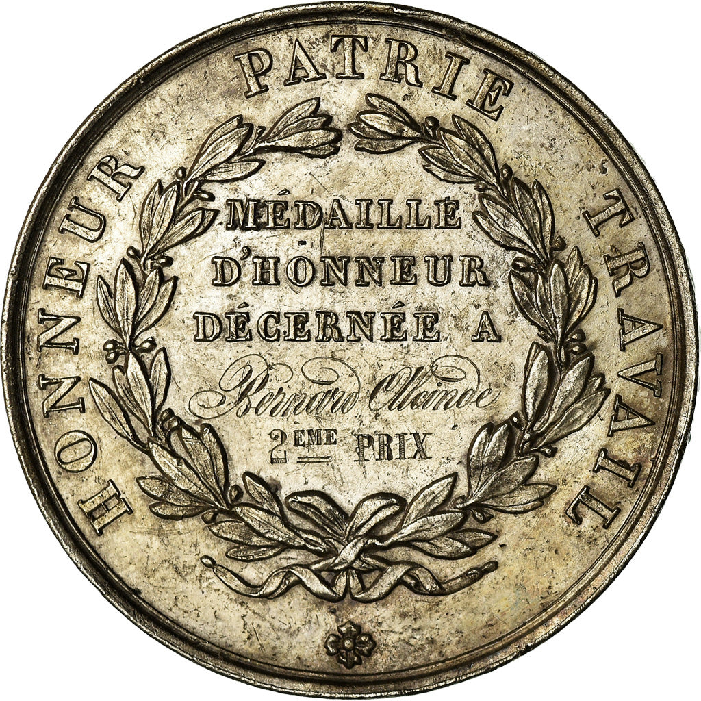 France, Medal, Arts Professionnels, Besançon, Bovy, MS(60-62), Silver