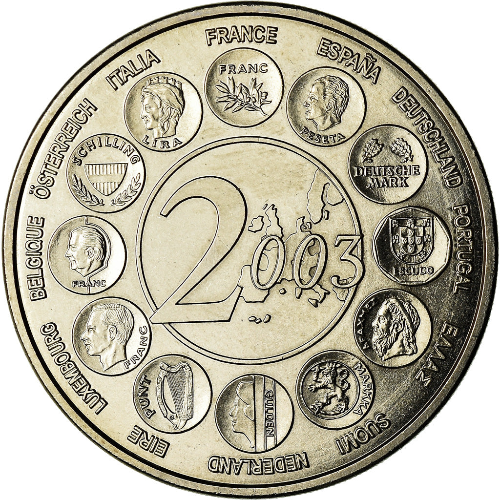 Frankreich, Medaille, L'Europe des 15, essai, 2003, STGL, Copper-nickel