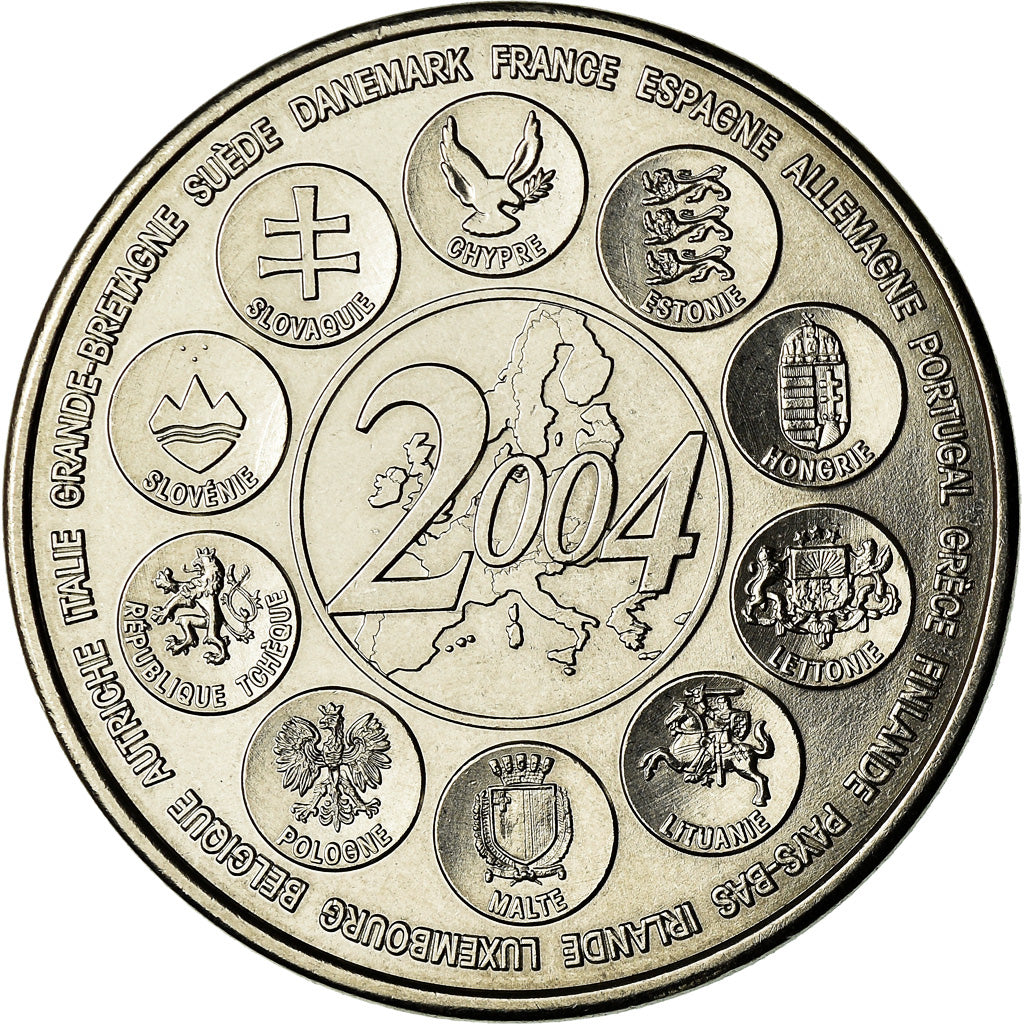 France, Medal, L'Europe des XXV, Essai, Politics, Society, War, 2004, MS(65-70)