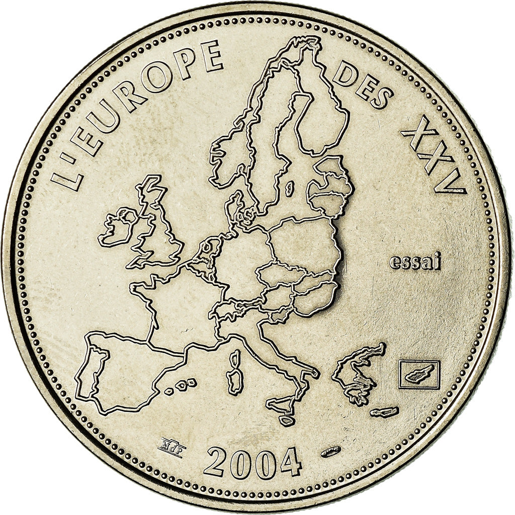 France, Medal, L'Europe des XXV, Essai, Politics, Society, War, 2004, MS(65-70)