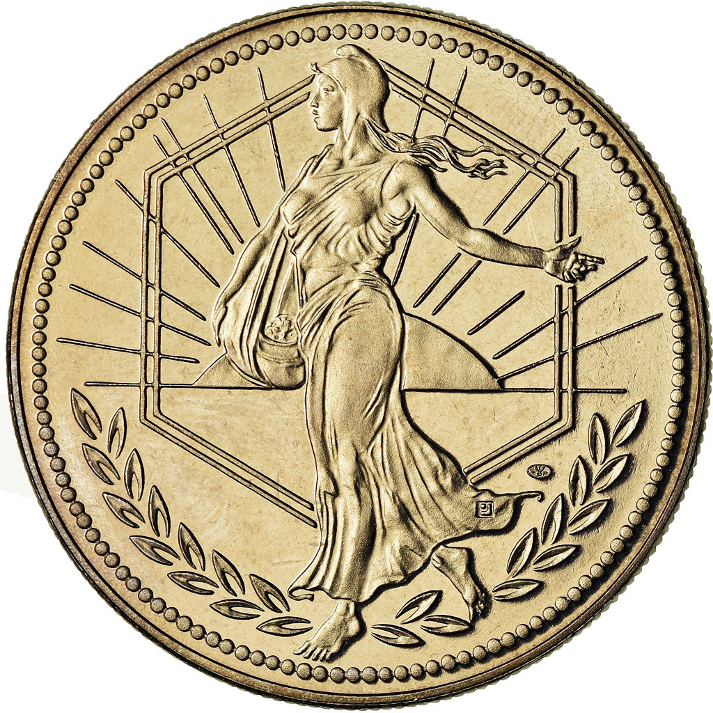 France, Medal, L'Europe, La Semeuse, Politics, Society, War, 2001, MS(65-70)