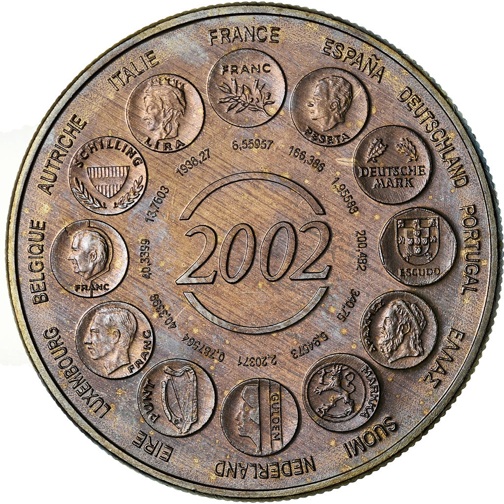 França, Medal, L'Europe, Naissance de l'Euro Fiduciaire, Políticas, Sociedade