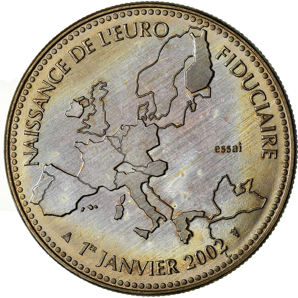 França, Medal, L'Europe, Naissance de l'Euro Fiduciaire, Políticas, Sociedade