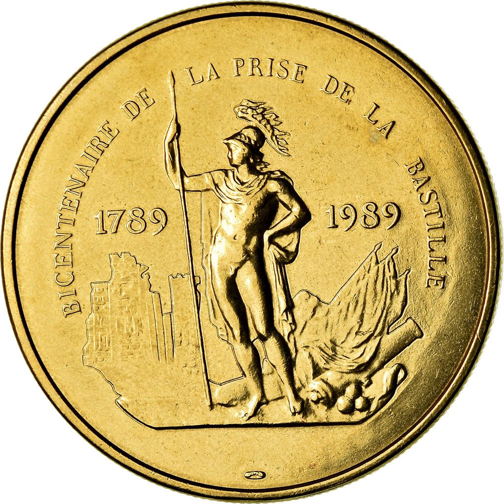 France, Médaille, Bicentenaire de la Prise de la Bastille, History, 1989, FDC
