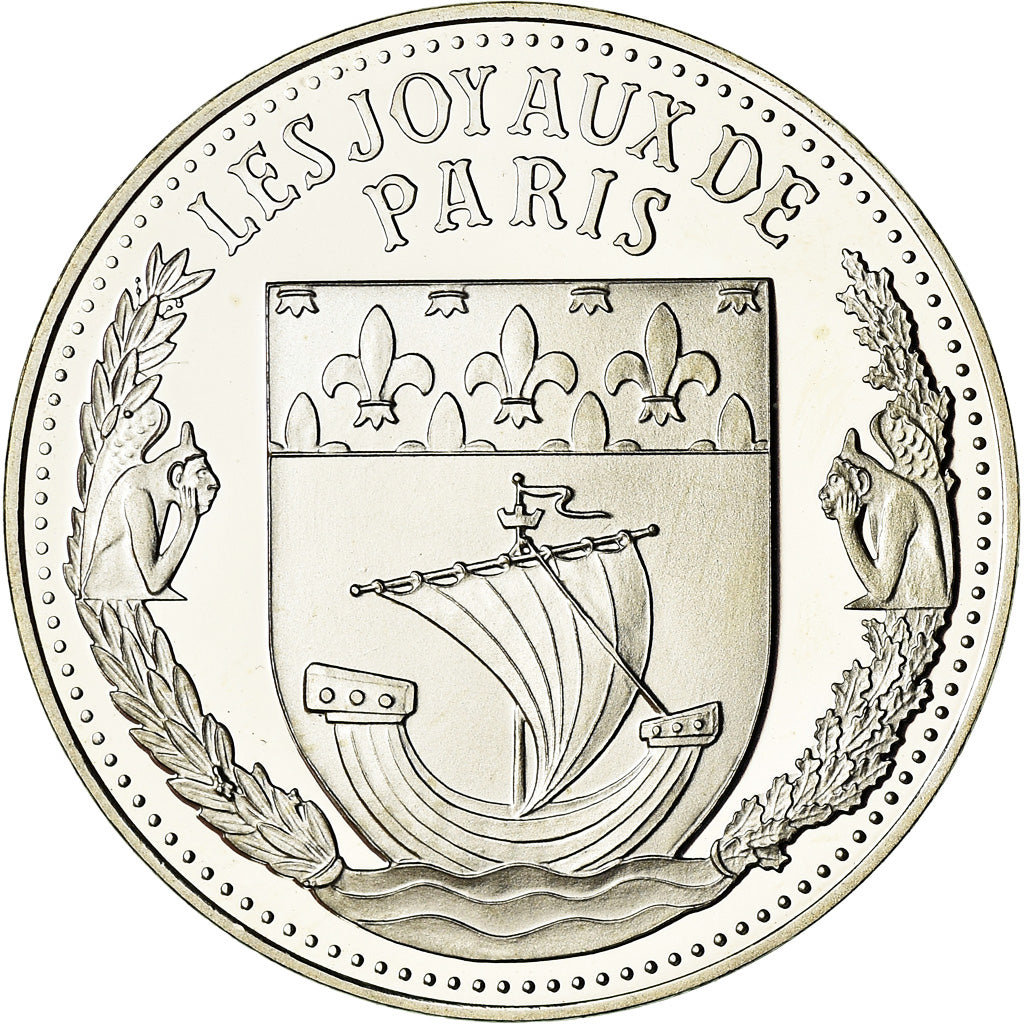 Frankrijk, Medaille, Les Joyaux de Paris, La Tour Eiffel, 2014, FDC, Zilver