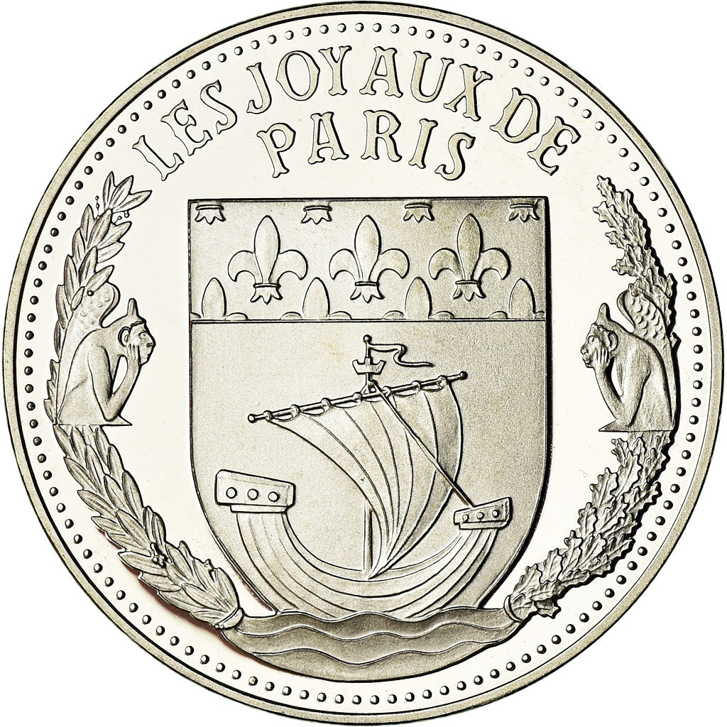 Frankrijk, Medaille, Les Joyaux de Paris, La Tour Eiffel, 2014, FDC, Zilver