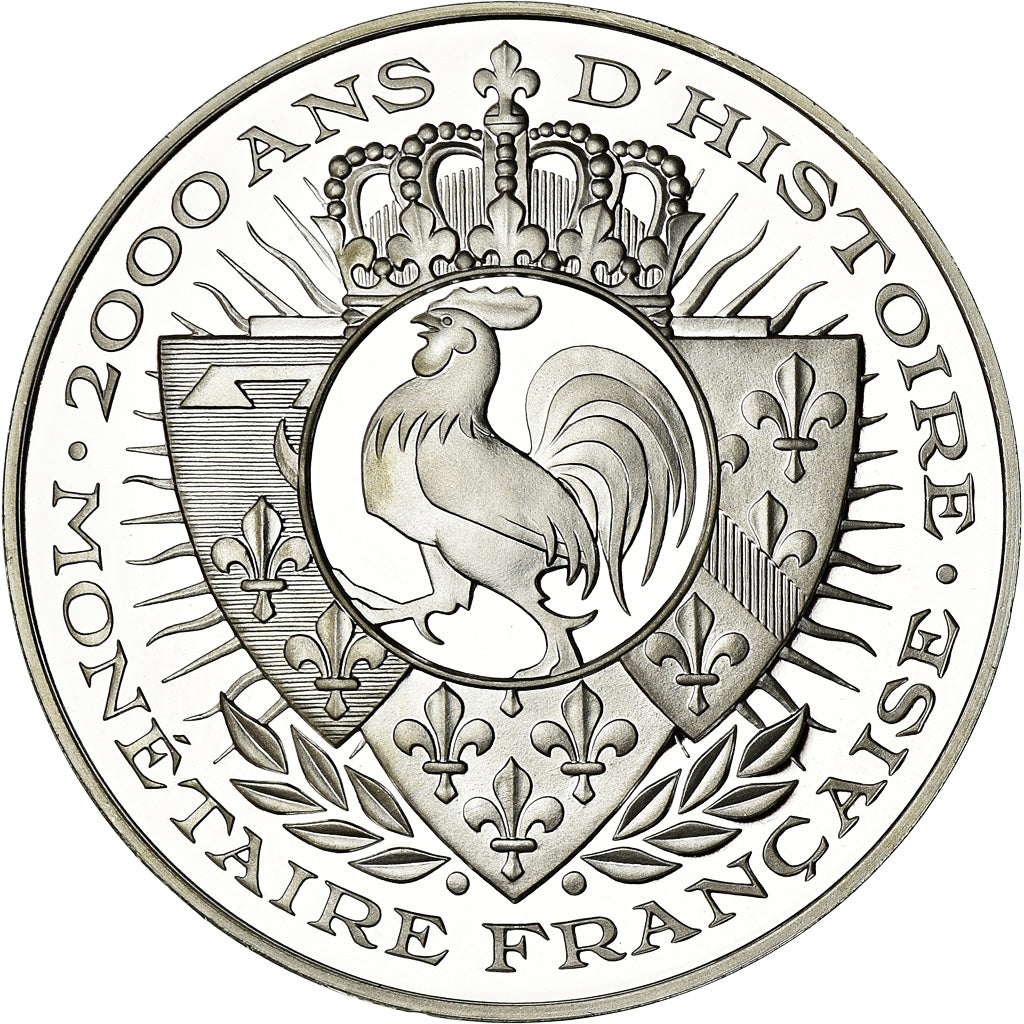 Francia, medaglia, Louis XIV, 2000 Ans d'Histoire Monétaire, Louis d'Or, FDC