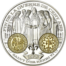 France, Medal, Histoire Monétaire, Salut d'Or Henry VI, MS(65-70), Silver