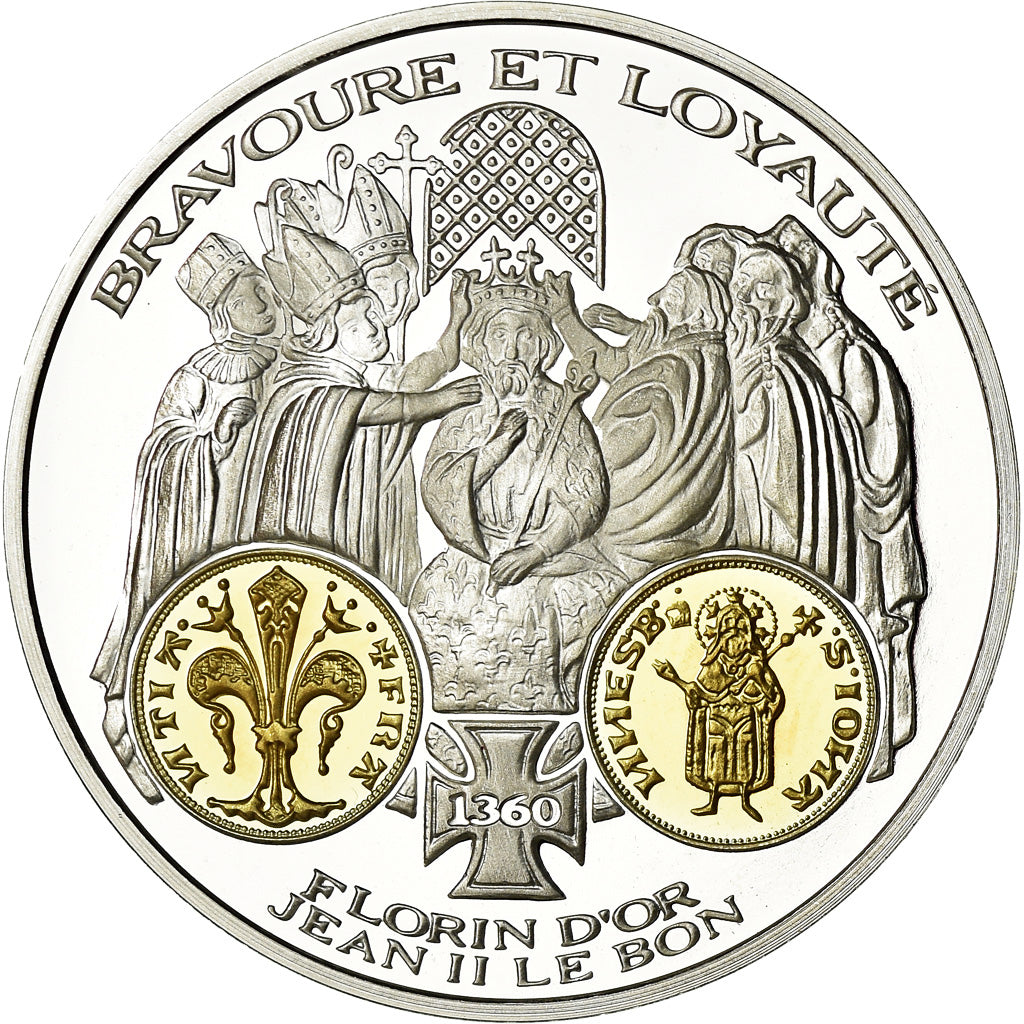 Frankreich, Medaille, Histoire Monétaire, Florin d'Or Jean II Le Bon, STGL