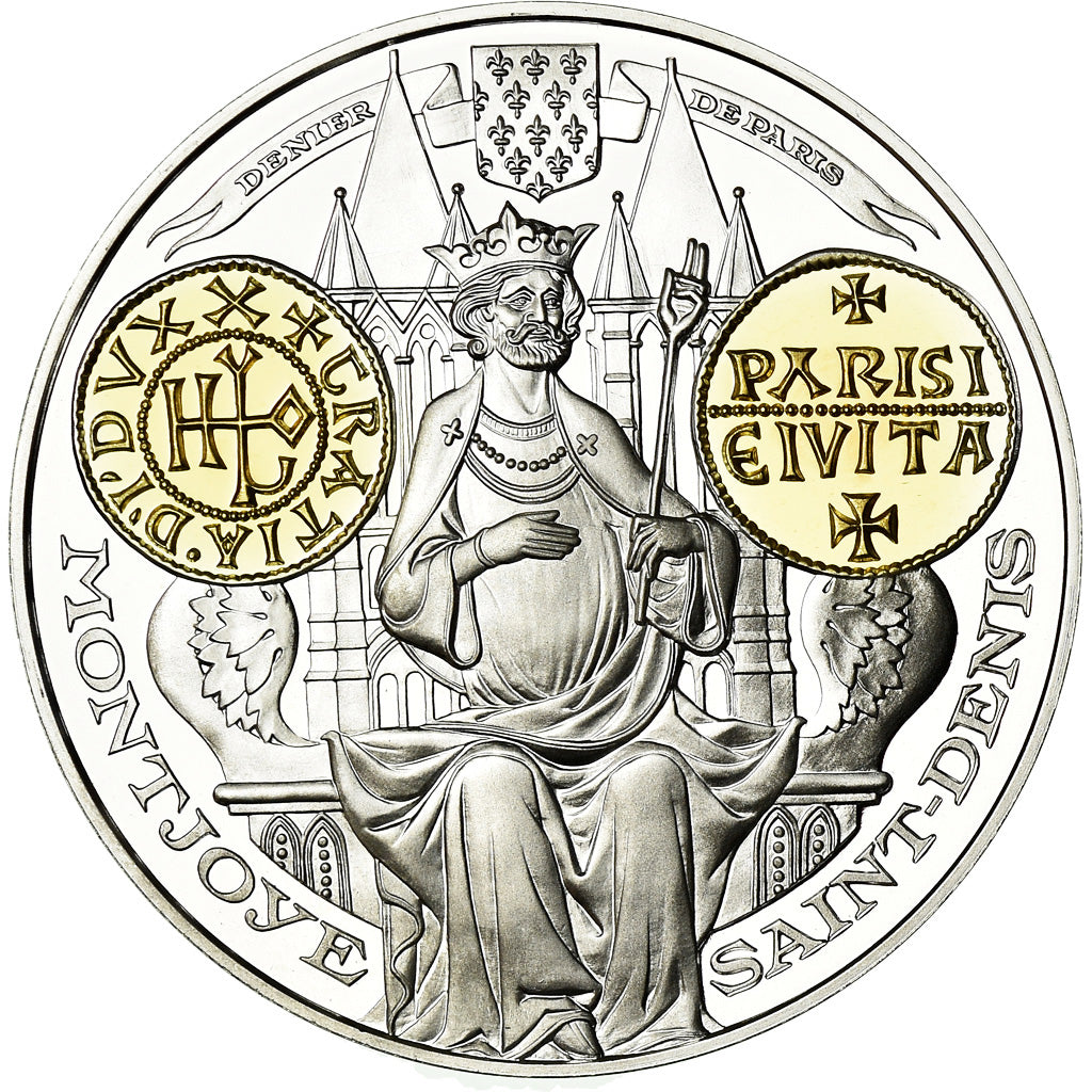 France, Medal, Histoire Monétaire, Denier de Paris, MS(65-70), Silver