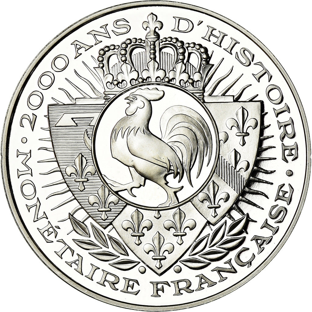 France, Medal, Histoire Monétaire, Denier de Paris, MS(65-70), Silver