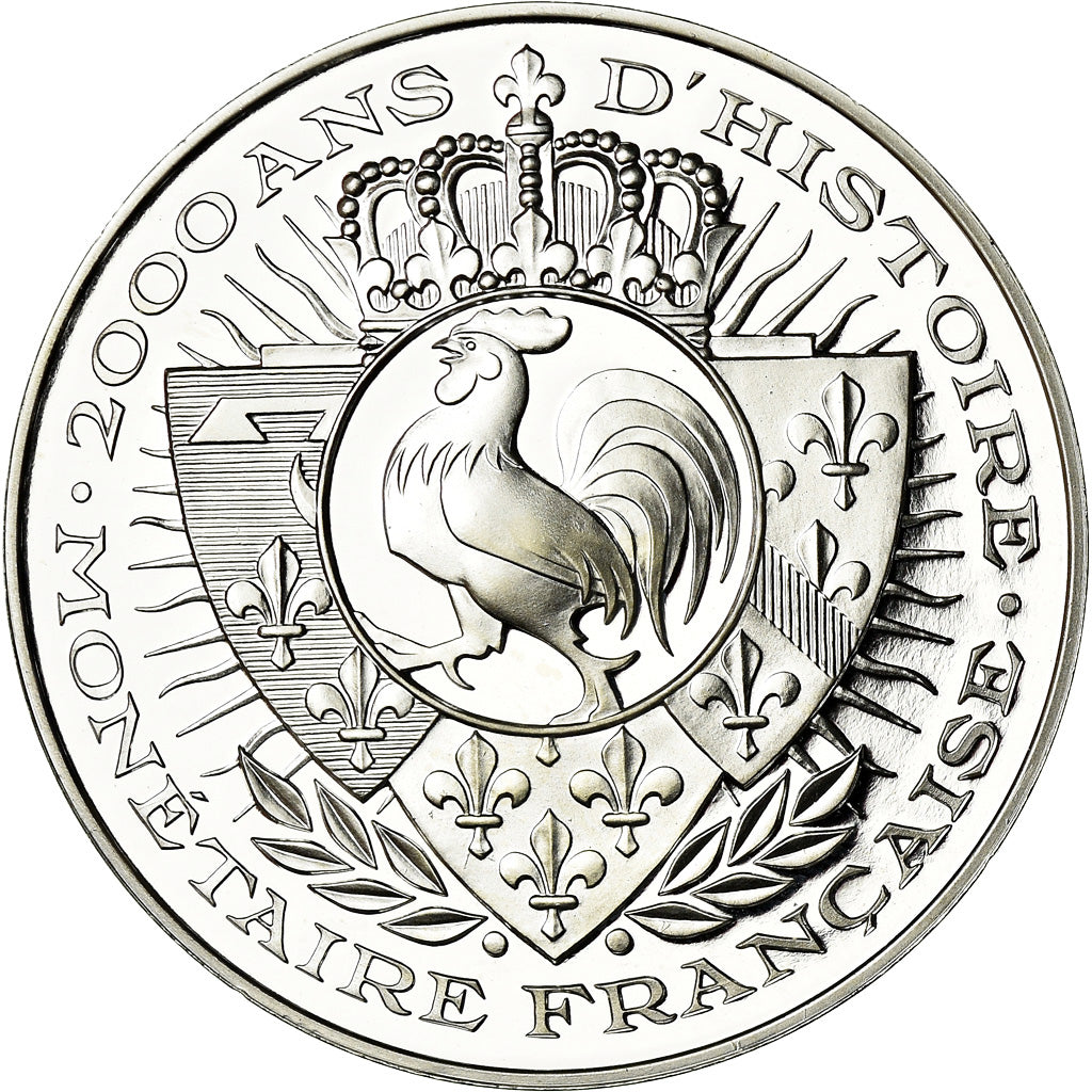 France, Médaille, Histoire Monétaire, Douzain Charles VII, FDC, Argent