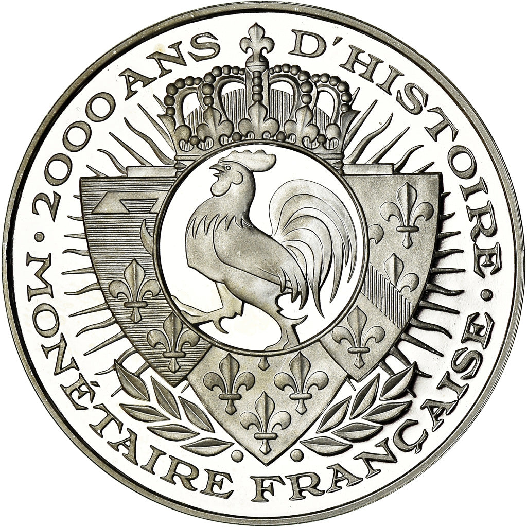France, Medal, Histoire Monétaire, Denier 781, MS(65-70), Silver