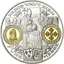 France, Médaille, Histoire Monétaire, Franc-Pied Quadruple, FDC, Argent