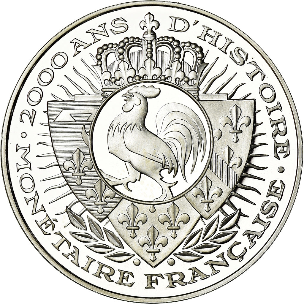 France, Médaille, Histoire Monétaire, Franc-Pied Quadruple, FDC, Argent