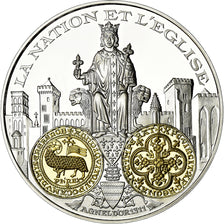 France, Medal, 2000 Ans d'Histoire Monétaire, Agnel d'Or, MS(65-70), Silver