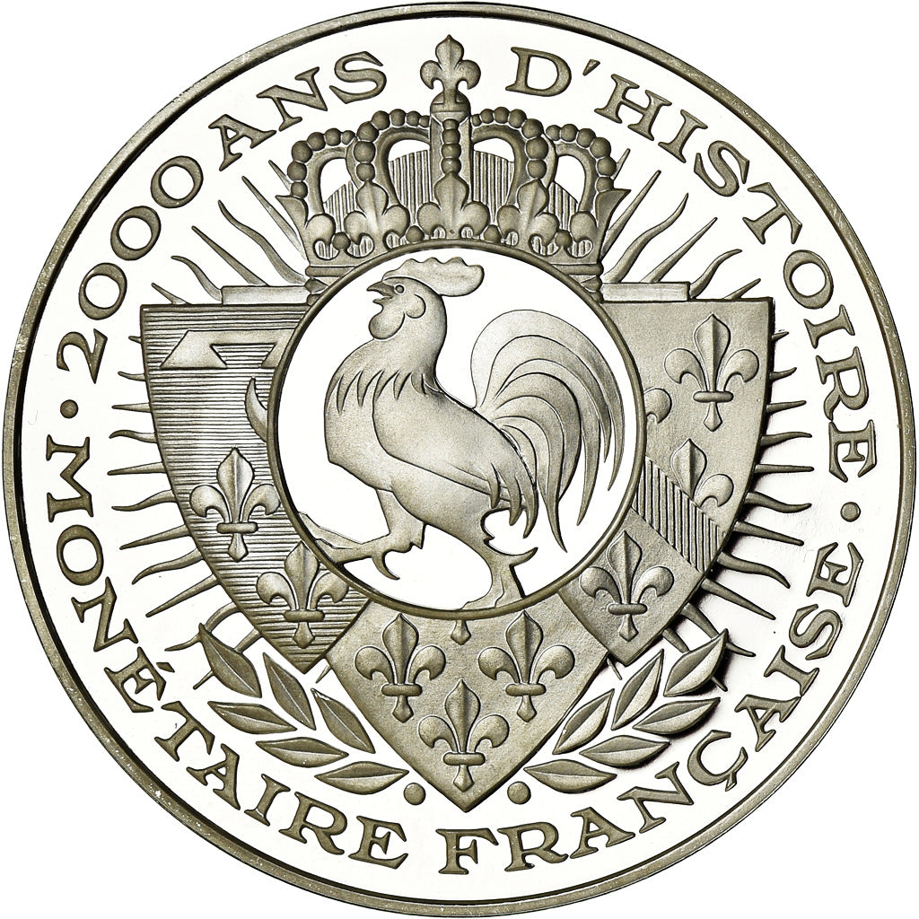 France, Medal, 2000 Ans d'Histoire Monétaire, Agnel d'Or, MS(65-70), Silver