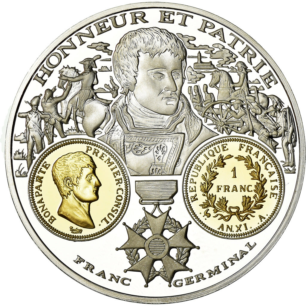 France, Médaille, Histoire Monétaire, Franc Germinal, FDC, Argent