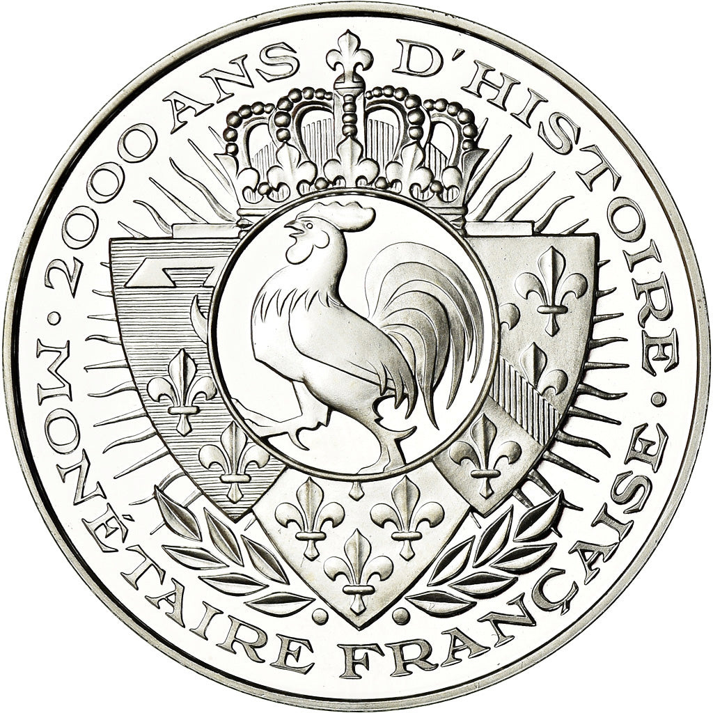 France, Medal, Histoire Monétaire, Denier Carolingien, MS(65-70), Silver