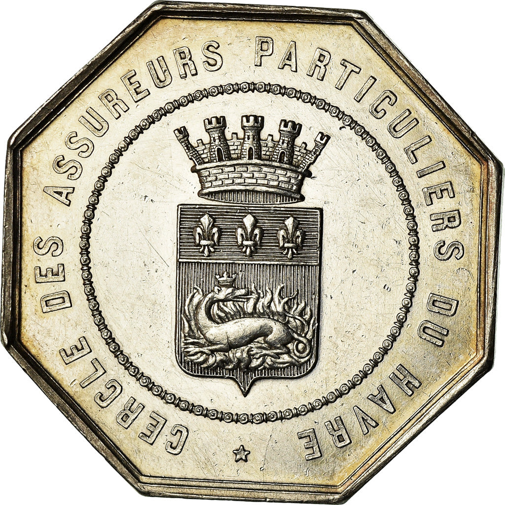 France, Medal, Cercle des Assureurs Particuliers du Havre, Caqué, MS(63)