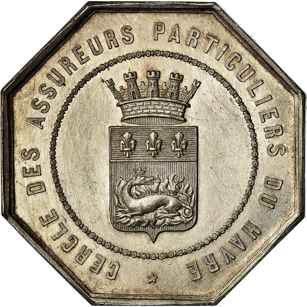 Frankrijk, Medaille, Cercle des Assureurs Particuliers du Havre, Caqué, PR+