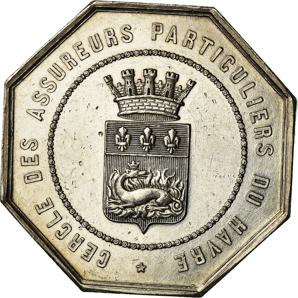 Frankrijk, Medaille, Cercle des Assureurs Particuliers du Havre, Caqué, UNC-