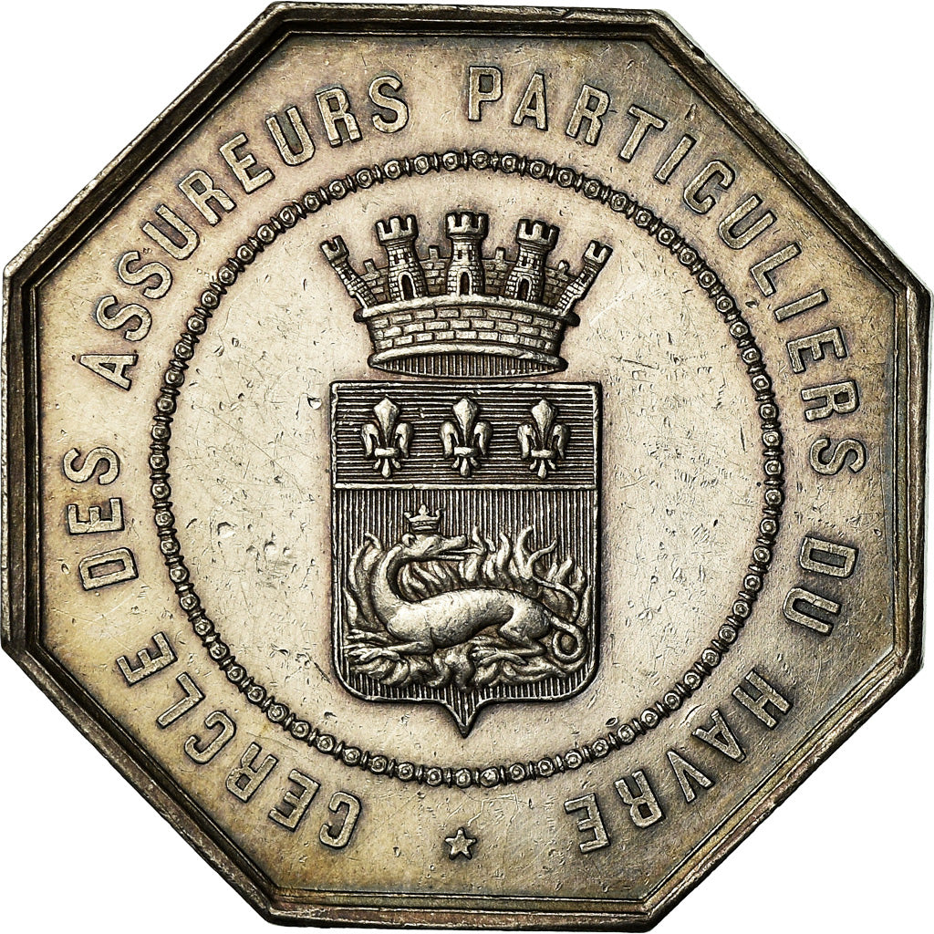 Frankrijk, Medaille, Cercle des Assureurs Particuliers du Havre, Caqué, PR+