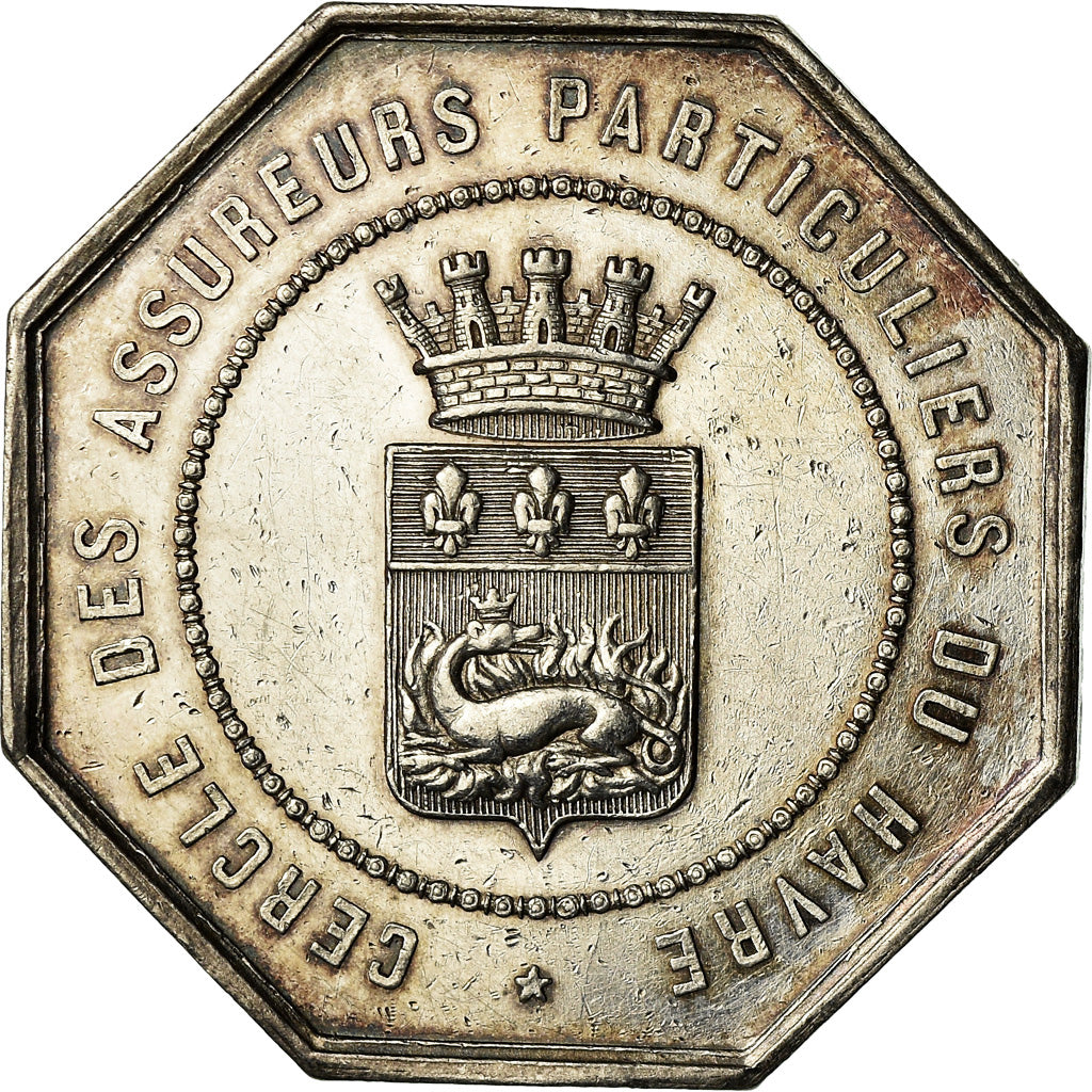 Frankrijk, Medaille, Cercle des Assureurs Particuliers du Havre, Caqué, PR+