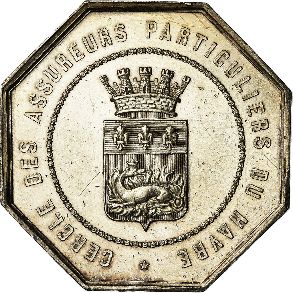 Frankrijk, Medaille, Cercle des Assureurs Particuliers du Havre, Caqué, PR+