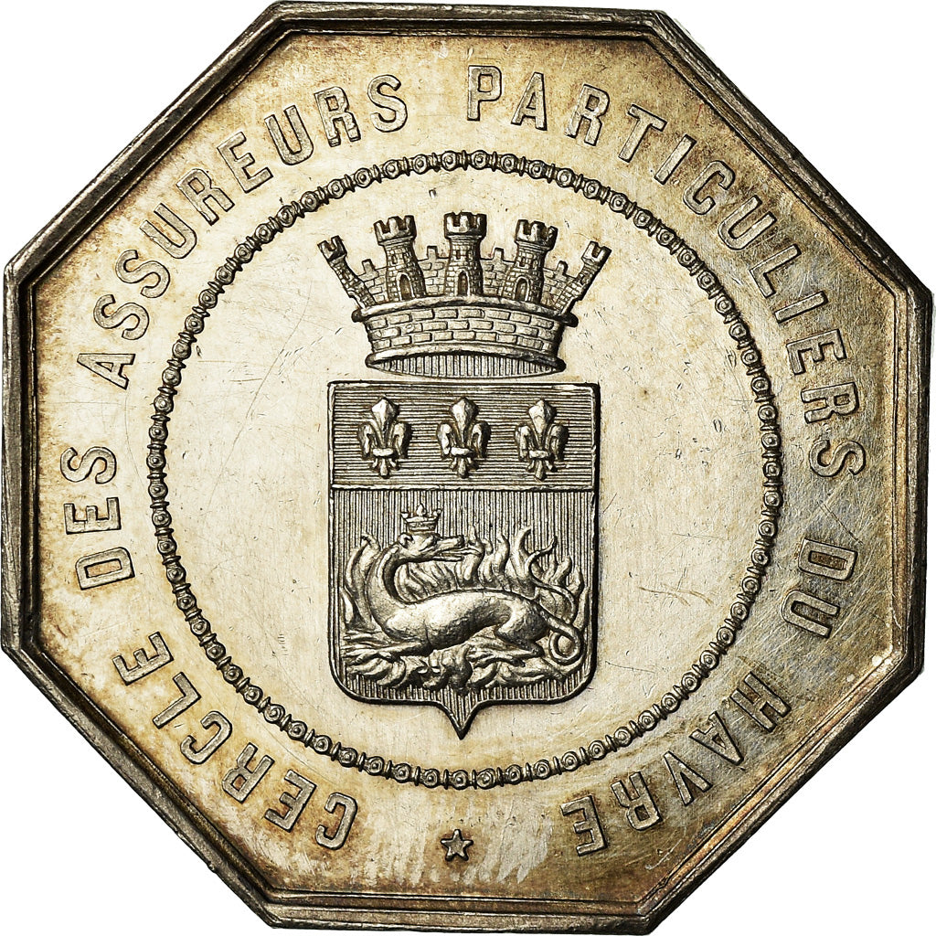Frankrijk, Medaille, Cercle des Assureurs Particuliers du Havre, Caqué, PR+